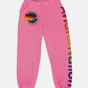 RARE Pink Aviator Nation Sweatpants